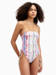 AllSaints Red Elisa Swimsuit - Image 2 of 9