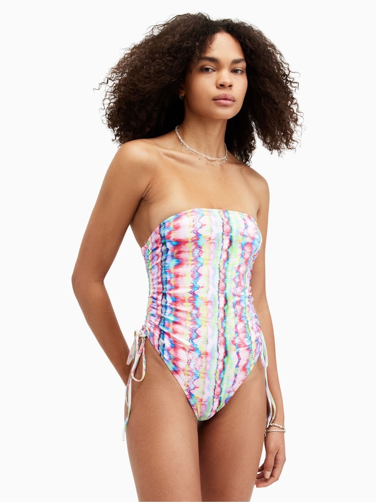 AllSaints Red Elisa Swimsuit - Image 2 of 9
