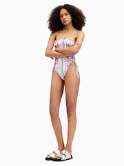 AllSaints Red Elisa Swimsuit - Image 3 of 9