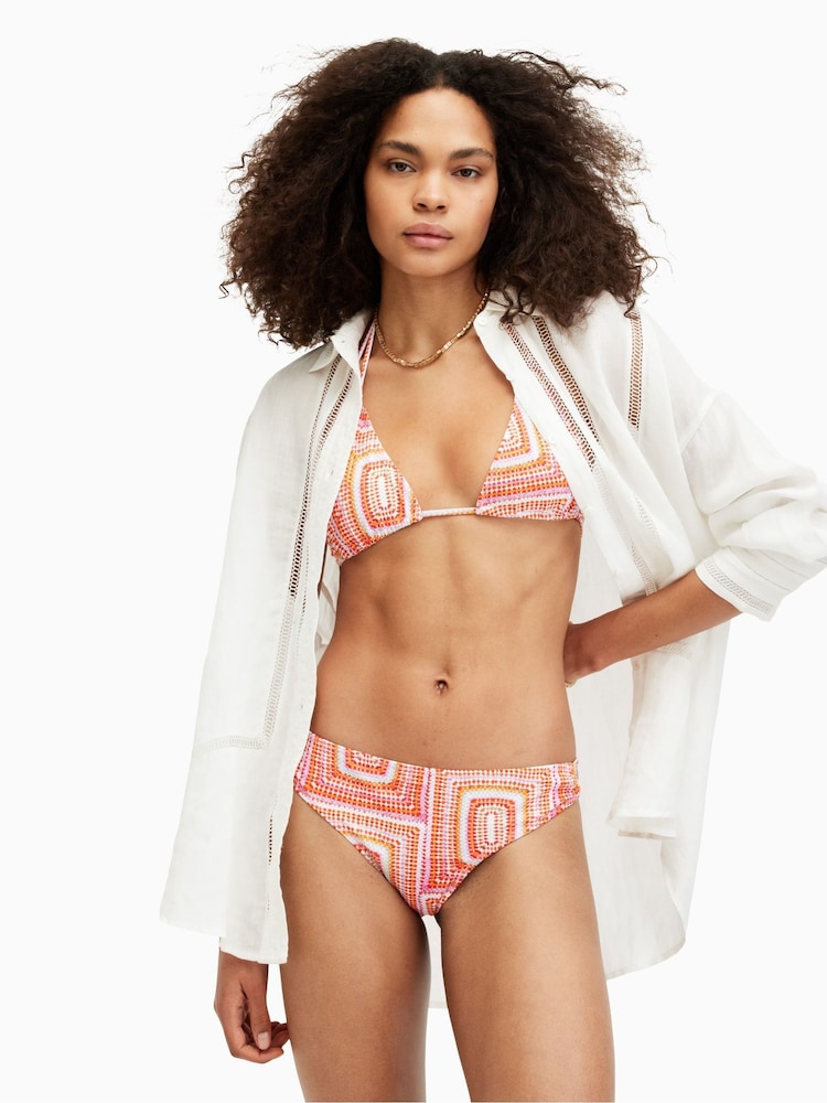 AllSaints Orange Erica Bikini Bottom - Image 1 of 5