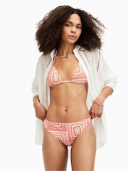 AllSaints Orange Erica Bikini Top - Image 1 of 6