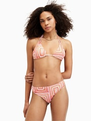 AllSaints Orange Erica Bikini Top - Image 4 of 6