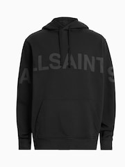 AllSaints Black Biggy Over The Head Hoodie - Image 6 of 6