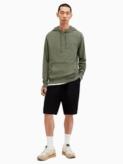 AllSaints Green Brace Over The Head Hoodie - Image 1 of 1