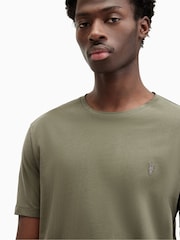 AllSaints Green Brace Shortsleeve Crew Neck T-Shirt - Image 2 of 5