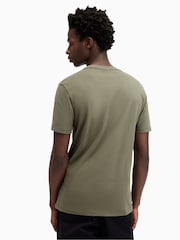 AllSaints Green Brace Shortsleeve Crew Neck T-Shirt - Image 4 of 5