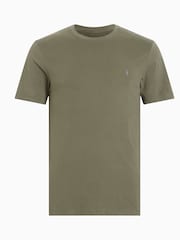 AllSaints Green Brace Shortsleeve Crew Neck T-Shirt - Image 5 of 5