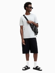 AllSaints Grey Brace Shortsleeve Crew Neck T-Shirt - Image 3 of 6