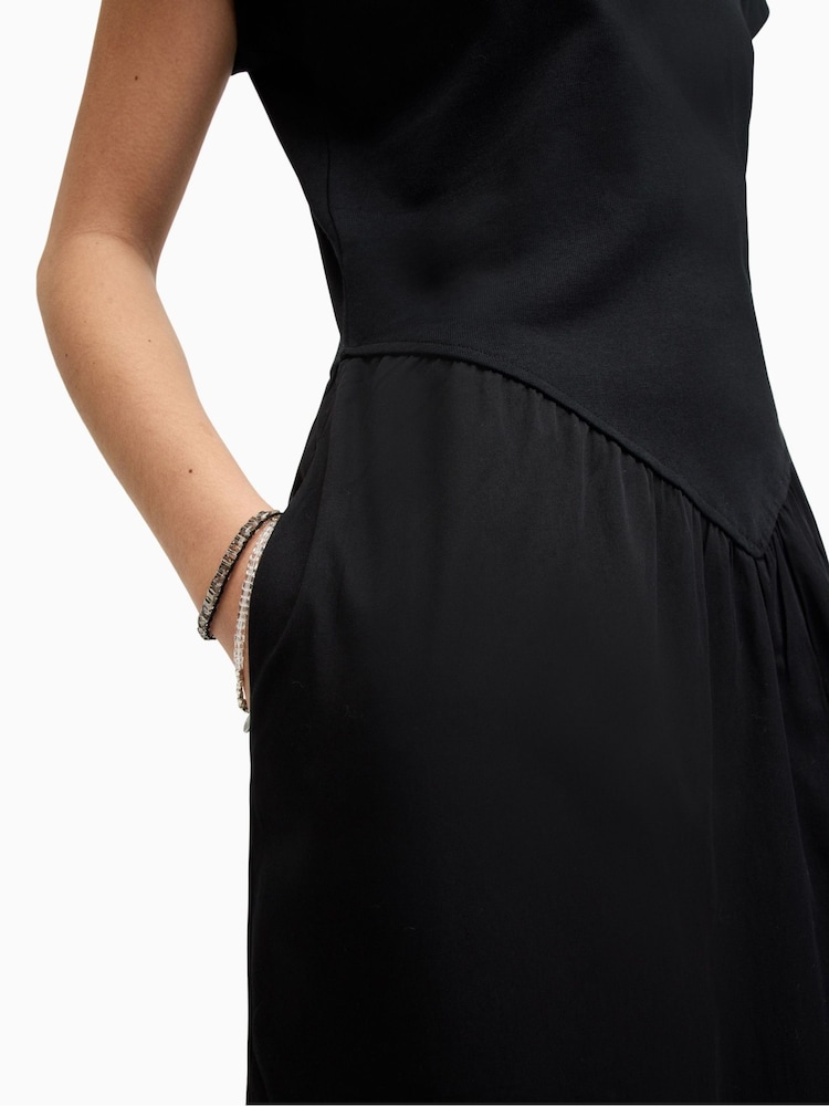 AllSaints Black Frankie Dress - Image 2 of 6