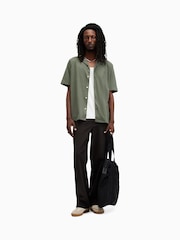 AllSaints Green Hudson Shirts - Image 3 of 7