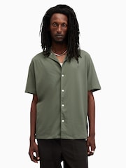 AllSaints Green Hudson Shirts - Image 4 of 7