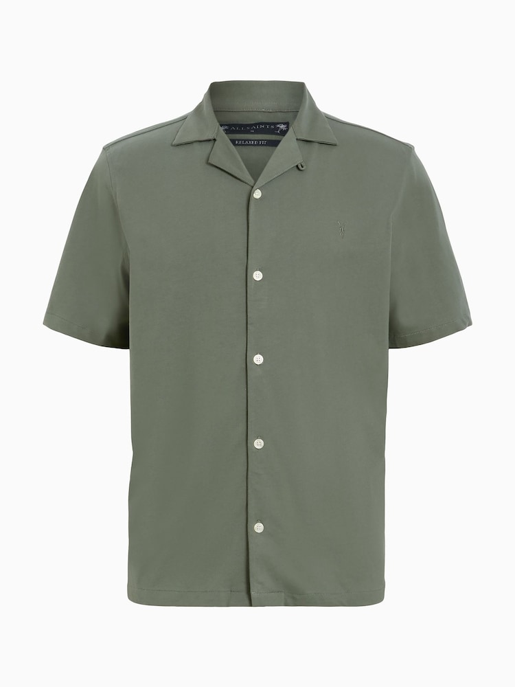 AllSaints Green Hudson Shirts - Image 7 of 7