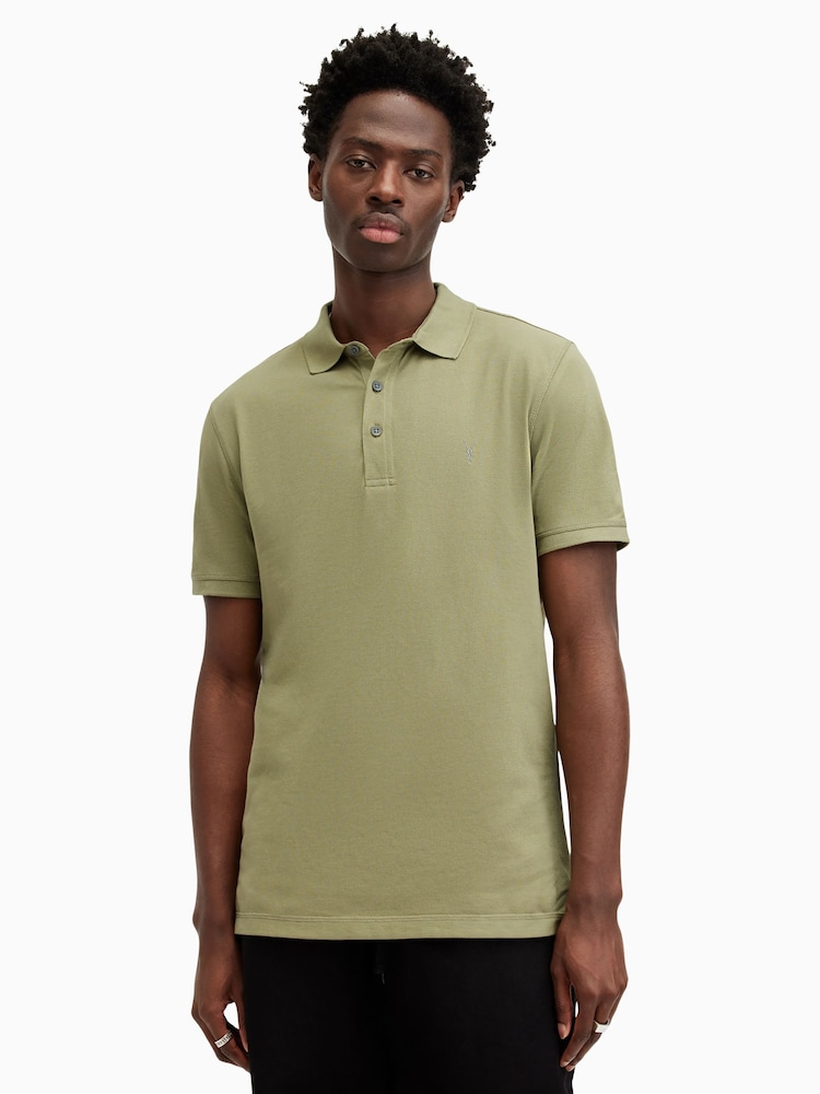 AllSaints White Reform Short Sleeve Polo Shirt 2 Pack - Image 2 of 6 AllSaints White Reform Short Sleeve Polo Shirt 2 Pack - Image 2 of 6