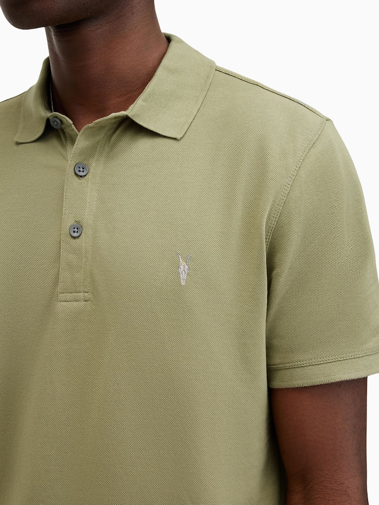 AllSaints White Reform Short Sleeve Polo Shirt 2 Pack - Image 6 of 6 AllSaints White Reform Short Sleeve Polo Shirt 2 Pack - Image 6 of 6