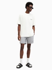 AllSaints Grey Underground Swim Shorts - Image 2 of 8