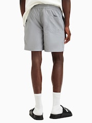 AllSaints Grey Underground Swim Shorts - Image 4 of 8