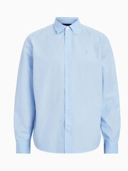 AllSaints Blue Tahoe Long Sleeve Shirt - Image 7 of 7