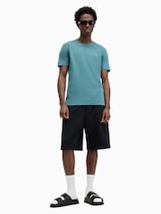 AllSaints Blue Brace Shortsleeve Crew Neck T-Shirt - Image 3 of 5