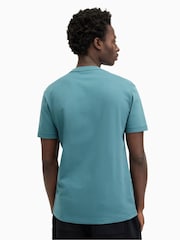 AllSaints Blue Brace Shortsleeve Crew Neck T-Shirt - Image 4 of 5