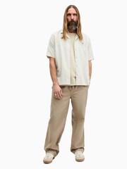 AllSaints Green Bodega Shortsleeve Crew T-Shirt - Image 3 of 6