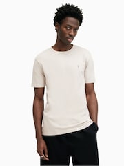 AllSaints Grey Ossage Short Sleeve Crew T-Shirt - Image 1 of 5