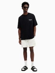 AllSaints Green Underground Swim Shorts - Image 2 of 7