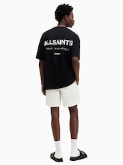 AllSaints Green Underground Swim Shorts - Image 6 of 7