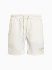 AllSaints Green Underground Swim Shorts - Image 7 of 7