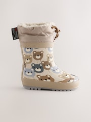 Brown Bear Thermal Thinsulate™ Lined Cuff Wellies - Image 5 of 8