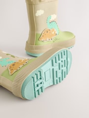 Neutral Dinosaur Handle Pull-On Wellies - Image 3 of 5