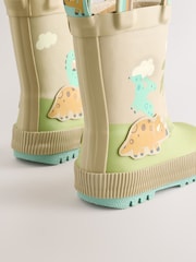 Neutral Dinosaur Handle Pull-On Wellies - Image 4 of 5