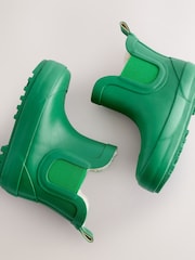 Olive Green Warm Lined Ankle Wellies - Image 4 of 6