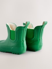 Olive Green Warm Lined Ankle Wellies - Image 5 of 6