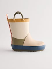 Natural Colourblock Handle Pull-On Wellies - Image 2 of 5