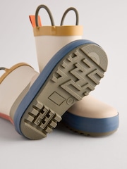 Natural Colourblock Handle Pull-On Wellies - Image 5 of 5