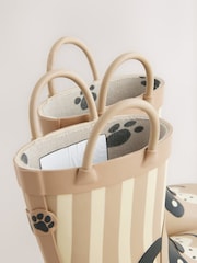 Natural Stripe Dog Handle Pull-On Wellies - Image 8 of 8