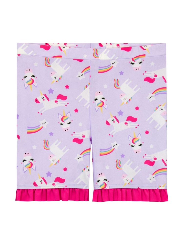 Harry Bear Purple Unicorn Top & Short Swim Set - Image 3 of 5