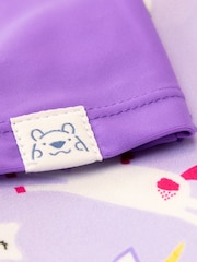 Harry Bear Purple Unicorn Top & Short Swim Set - Image 4 of 5