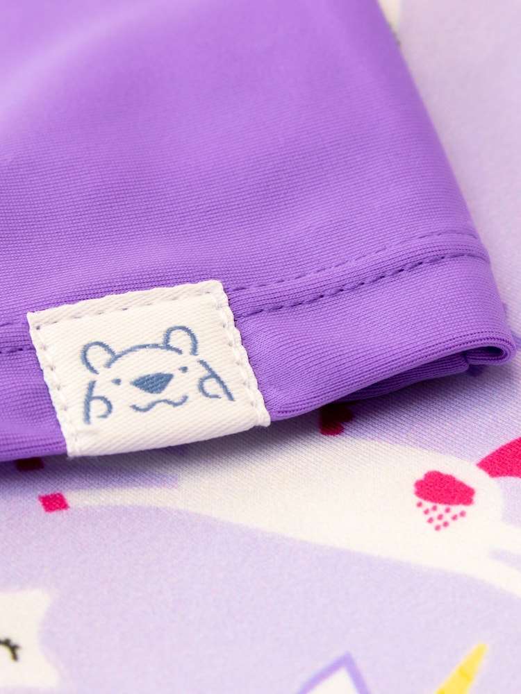 Harry Bear Purple Unicorn Top & Short Swim Set - Image 4 of 5