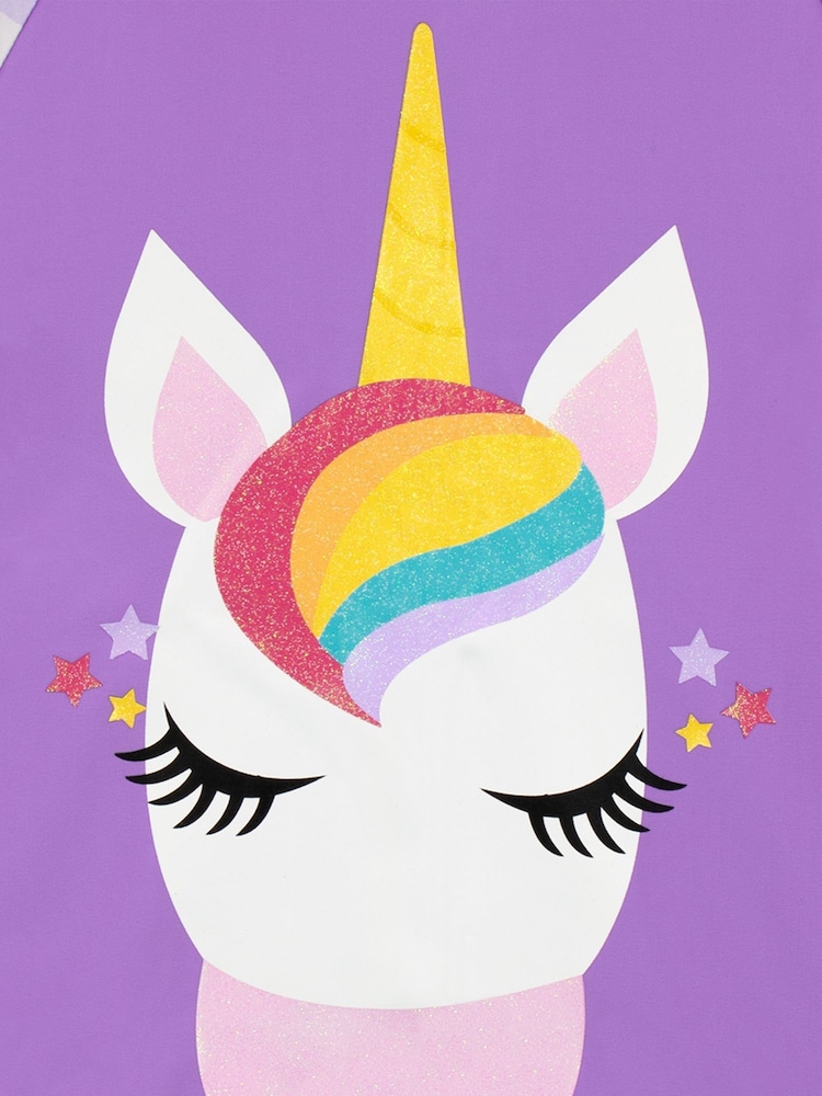 Harry Bear Purple Unicorn Top & Short Swim Set - Image 5 of 5