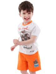 Character White David Walliams Mr Stink 100% Cotton Top and Shorts Set - Image 2 of 8