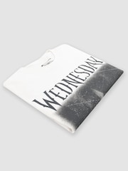 Character White 100% Cotton Wednesday T-Shirt - Image 5 of 5