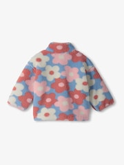 Chaqueta de sherpa sintética de cuello simulado con diseño de flores grandes de Hatley - Imagen 2 de 3