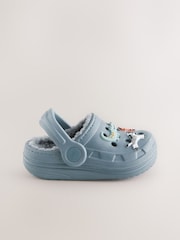 Blue Animal Lined Clogs Slippers - Image 2 of 5