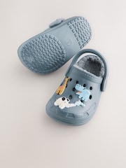 Blue Animal Lined Clogs Slippers - Image 3 of 5