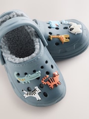 Blue Animal Lined Clogs Slippers - Image 4 of 5