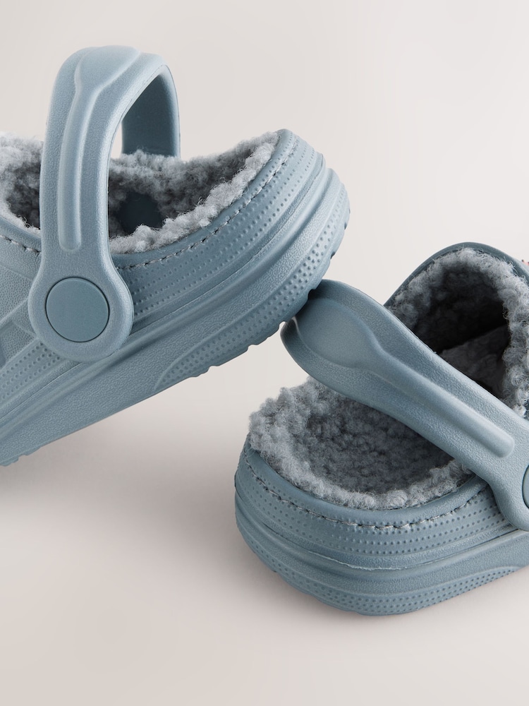 Blue Animal Lined Clogs Slippers - Image 5 of 5