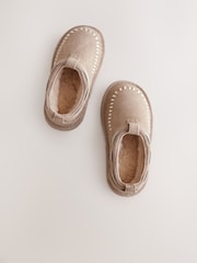Neutral Suede Stitch Mules - Image 7 of 8