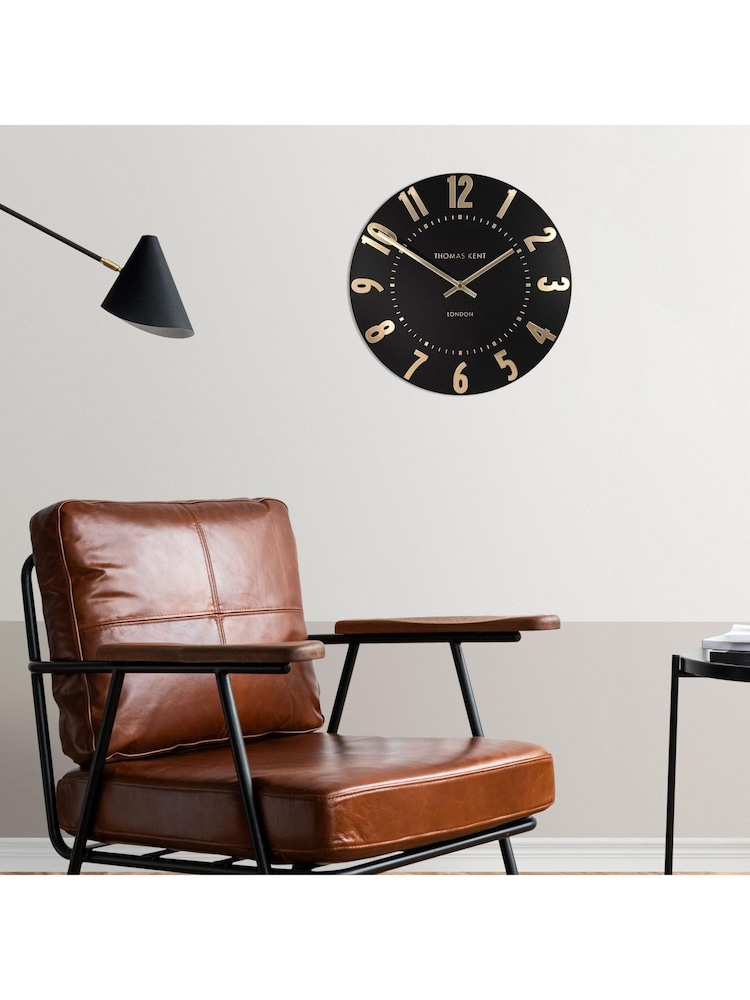 Thomas Kent Clocks Black 12" Mulberry Wall Clock - Image 1 of 3