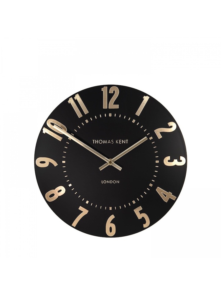 Thomas Kent Clocks Black 12" Mulberry Wall Clock - Image 2 of 3